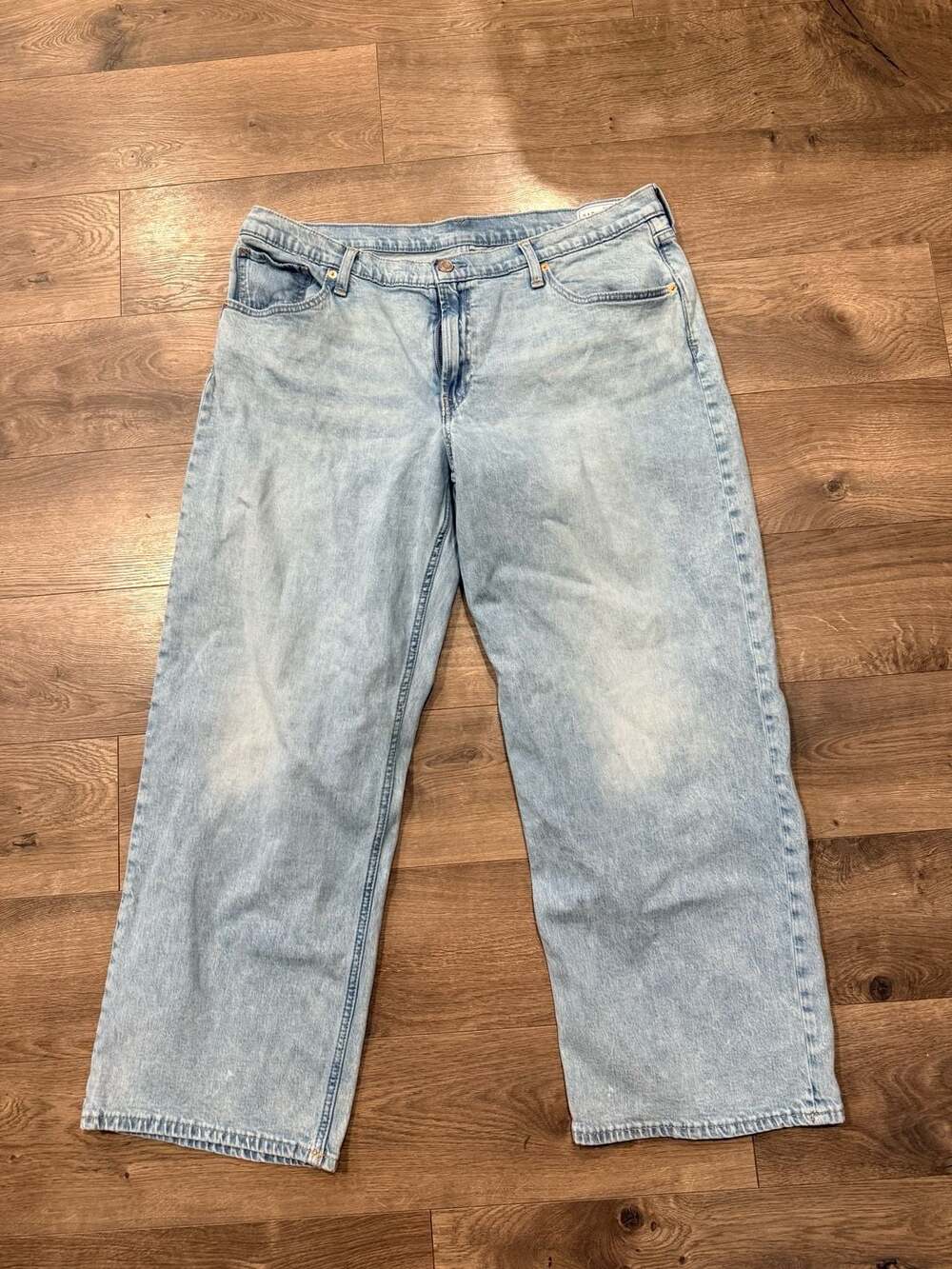 Gap Light Wash Wide Leg Mid Rise Denim Jeans Size 33/16T